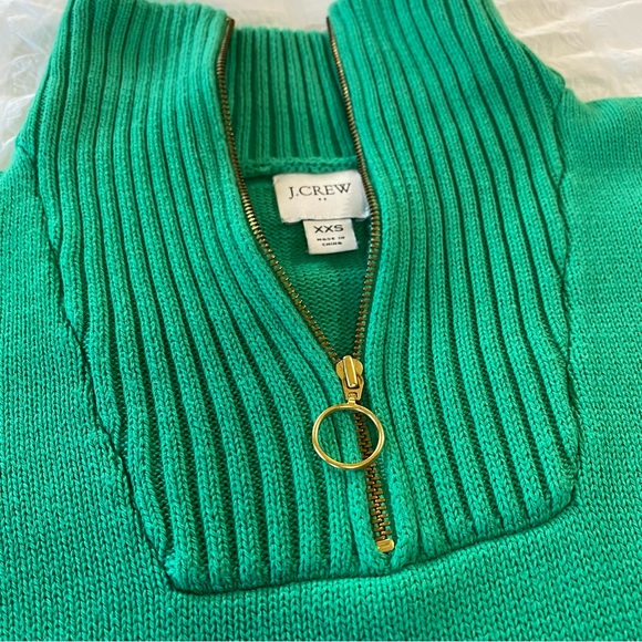 J Crew color block zip sweater - Picture 2 of 6